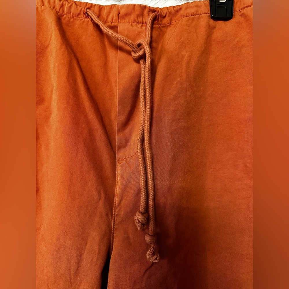 283. Free People Myrrh Terracotta Orange Parachute Boho sz small oversized - Picture 4 of 10